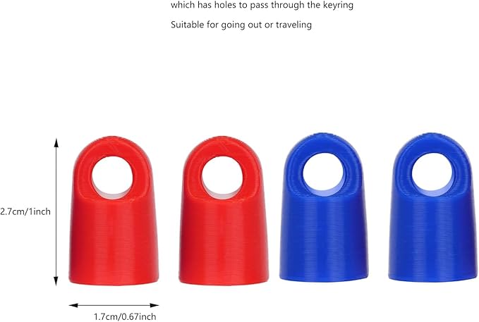 Keychain Cap For Aquaphor Healing Ointment 0.35 Ounce Tubes,4 Pack Portable Lid Cap Suitable For Travel And Outings-VivaGrace Women