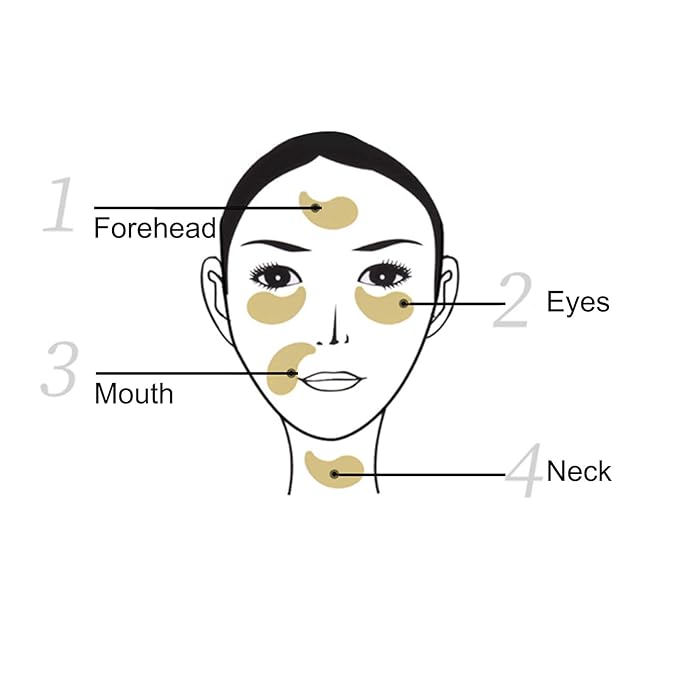 Jakuva 29PCS Gold Gel Crystal Collagen Eye Mask Under Eye Patches For Puffy Eyes and Dark Circles, Hydrating & Anti Aging,24k Gold Eye Mask Eye Patches for Moisturizing-VivaGrace Women