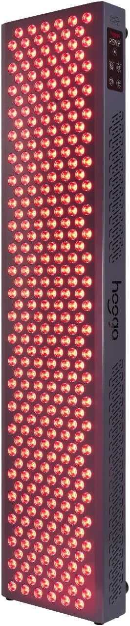 Hooga Red Light Therapy, Red Near Infrared LED Panel, 300 Quad Chip Flicker Free LEDs, Ultra Series, Clinical Grade Device for Energy, Pain, Skin, Recovery, Sleep, Performance. ULTRA1500.-VivaGrace Women