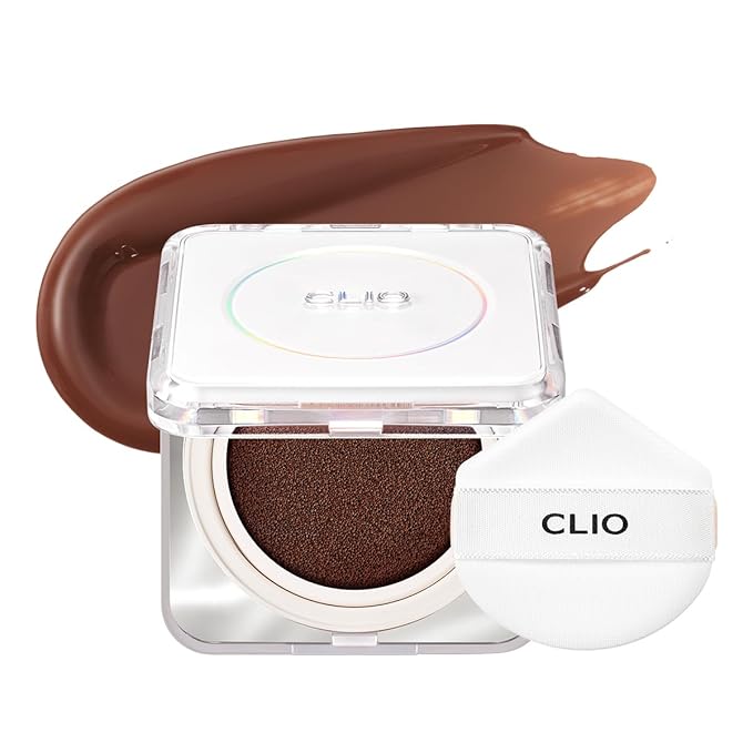 CLIO Kill Cover Founwear Cushion The Original – 20 Shades, Buildable Light to Medium Coverage, Natural Finish, Korean Makeup Foundation, Long-Lasting Skin Fit, 42C CACAO-VivaGrace Women