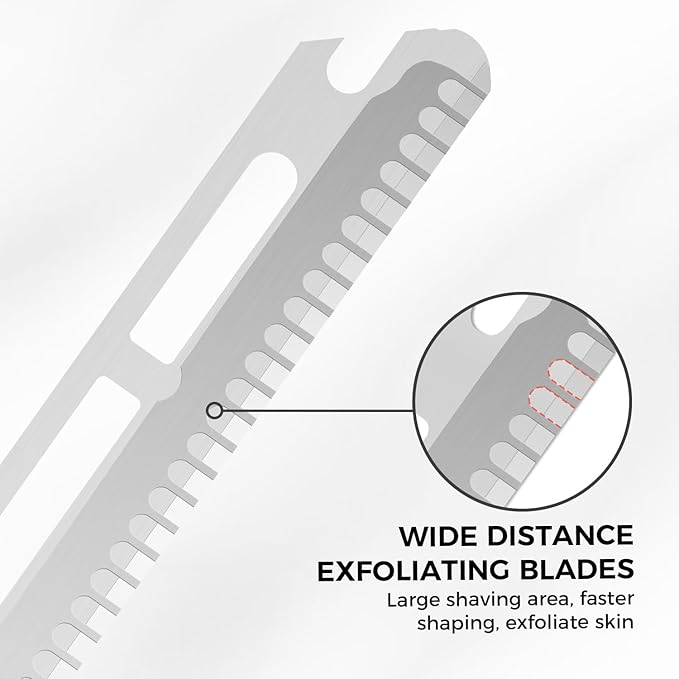 ZOMCHI Dermaplaning Razor Refills, Set of 10 Replacement Blades, Wide Distance, Metal, Plastic Free, Eyebrow Razor Blades-VivaGrace Women