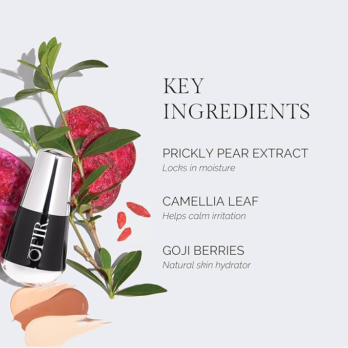 OFIR Skin Satin Medium Coverage Foundation | Lightweight Foundation Makeup with Vegan Formula | Blue Light Protection & Non-Creasing for Long-Lasting Wear | 1 FL OZ (Barley - Light Cool)-VivaGrace Women