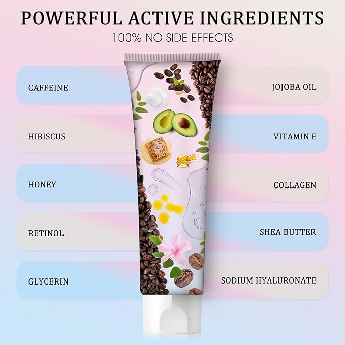 B Flat Belly Firming Cream - Moisturizing, Lifting, Firming for Stomach, Thighs and Butt, Body Lotion gift for Women and Men, 125 ML +5 ML-VivaGrace Women