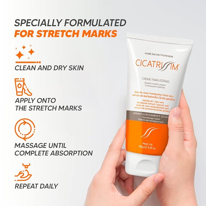 Cicatrissim Deep Stretch Mark Removal Cream - Innovative Formula With Pure and Powerful Natural Ingredients From Brazilian Flora - For All Stretch Marks & Skin Types.-VivaGrace Women