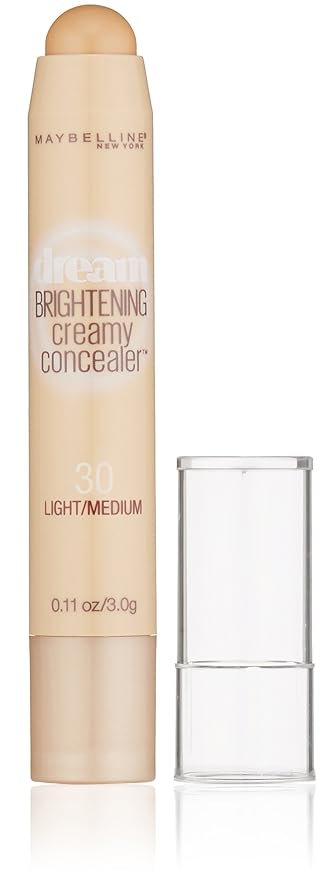 Maybelline Dream Brightening Creamy Concealer, Light/Medium, 0.11 oz.-VivaGrace Women