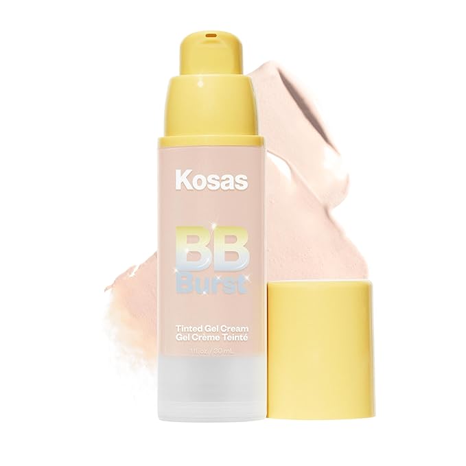 Kosas BB Burst Tinted Face Gel Cream - Supports Healthy Collagen, Smoothes Skin, Hydrates & Moisturizes - Lightweight Buildable Coverage - Very Light Cool 11, (1 Oz/30 ML)-VivaGrace Women