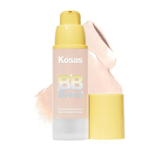 Kosas BB Burst Tinted Face Gel Cream - Supports Healthy Collagen, Smoothes Skin, Hydrates & Moisturizes - Lightweight Buildable Coverage - Very Light Cool 11, (1 Oz/30 ML)-VivaGrace Women
