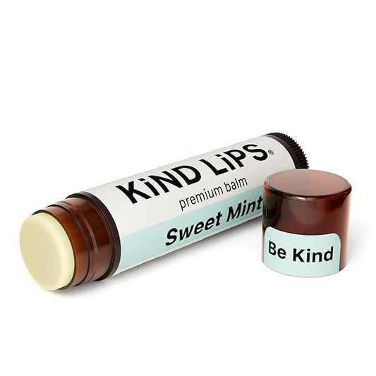 Kind Lips Lip Balm - Nourishing & Moisturizing Lip Care for Dry Lips Made from, Shea Butter, Beeswax with Vitamin E |Sweet Mint Flavor | 0.15 Ounce Single Tube-VivaGrace Women