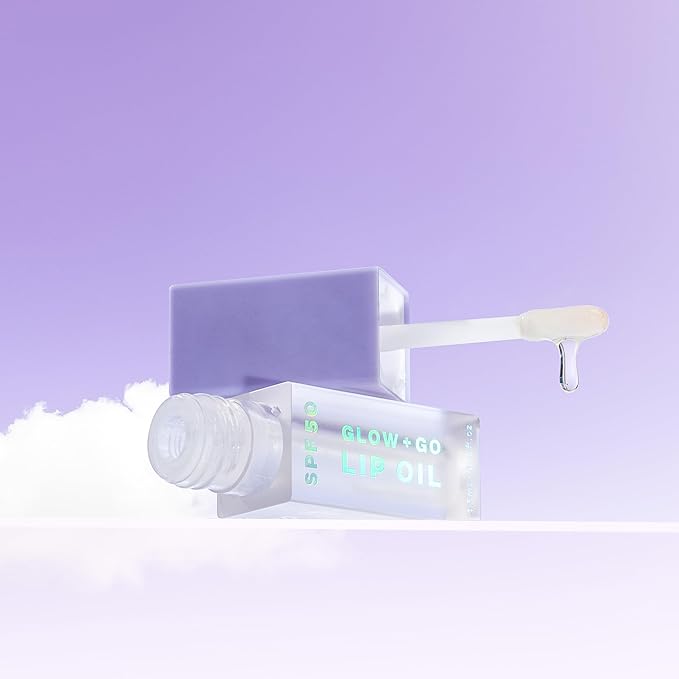 SPF50 Glow & Go Lip Oil: Lip Oil with SPF, Moisturizes and Protects Lips, 4.5ml in Coconut-VivaGrace Women