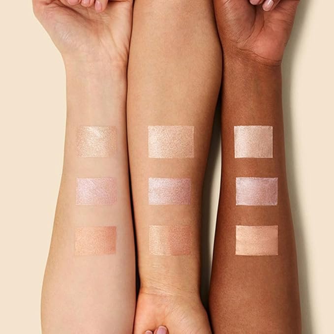 Liquid Highlighter Makeup, Long Lasting Liquid Luminizer for Glowing Skin Waterproof Smooth Glitter Highlight Face Illuminator Cream Contour Stick Body Shimmer Liquid Bronzer(#01 MOONLIGHT)-VivaGrace Women