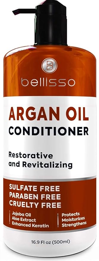 Argan Oil Conditioner - Sulfate Free with No Parabens - Moroccan Botanicals for Women and Men - Professional Moisturizing, Anti Frizz, Hydrating Solution for Dry, Wavy, Curly and Color Treated Hair-VivaGrace Women
