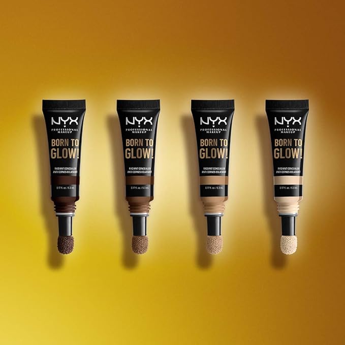 NYX PROFESSIONAL MAKEUP Born To Glow Radiant Concealer, Medium Coverage - Alabaster-VivaGrace Women