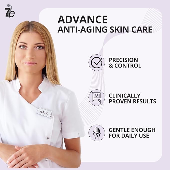 7E Wellness:Anti-Aging Peptide Serum, Anti-Wrinkle Copper Peptide Serum With Hyaluronic Acid & Polypeptides - Supports Collagen & Elastin Production | Brightening, Firming & Hydrating for Face-VivaGrace Women