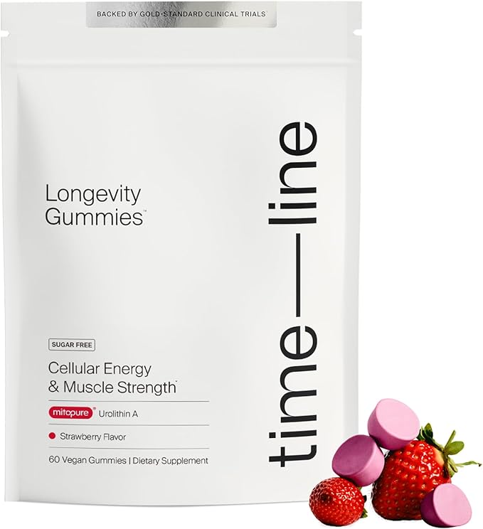 Timeline Mitopure Urolithin A Supplement Gummies - Clinically Proven Support for Healthy Aging and Cellular Renewal - Mitoceutical for Muscle Strength and Longevity-VivaGrace Women