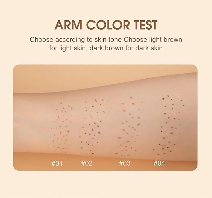AKARY Freckle Pen Professional Lifelike Face Concealer Point Out Natural Waterproof Longlasting Soft Artificial Freckles Fine Makeup Freckle Pen Life Face Decoration (#04 Dark Brown)-VivaGrace Women