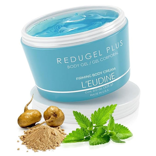 L’EUDINE Redugel Plus Skin Tightening Cream for Body, Firming Cream with Mint Oil, Field Horsetail, Marine Algae, Maca Extract, Skin Firming and Tightening Lotion – 8oz-VivaGrace Women