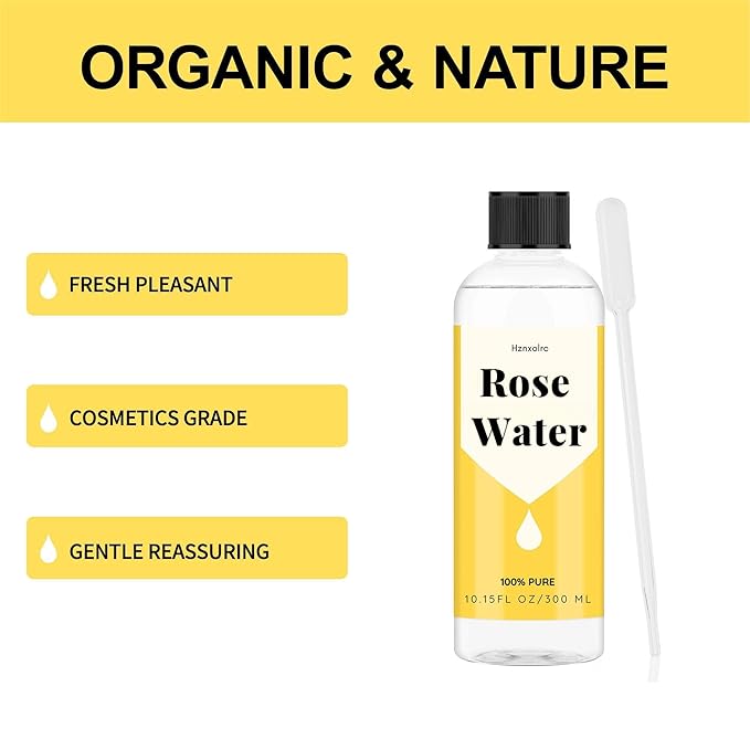 10.15 fl oz Rose Hydrosol for Face Hydrating Mist Hydration, 100% Pure Rose Water, Cleanses & Softens Skin, Promotes Healthy Skin Cell, Suitable for All Skin Types-VivaGrace Women
