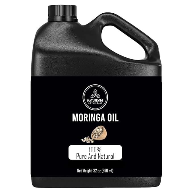 Naturevibe Botanicals Moringa Oil 32 Ounces | 100% Pure and Natural | Great for Skin Care and Hair Care-VivaGrace Women