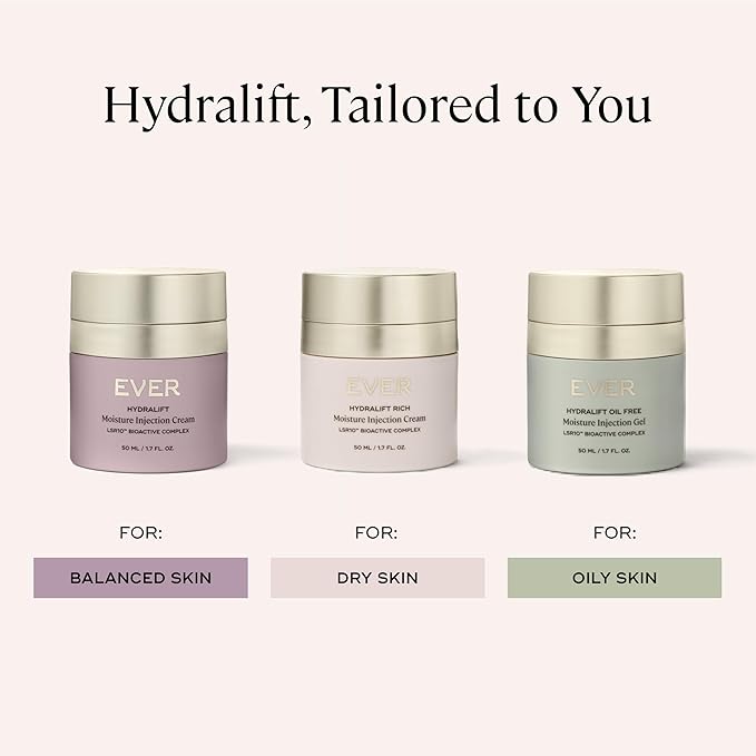EVER Hydralift Moisturizer (Normal Skin) - Increases skin's ability to retain moisture by 70% - Clinically proven to reduce the top 10 signs of aging - Made in the USA - 1.7oz/50ml-VivaGrace Women