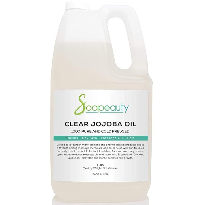 Soapeauty Clear Jojoba Oil | 100% Pure & Natural | Refined, Cold Pressed, Hexane Free | Moisturizing Oil for Skin, Face, Hair & Nails | 7 Pound-VivaGrace Women