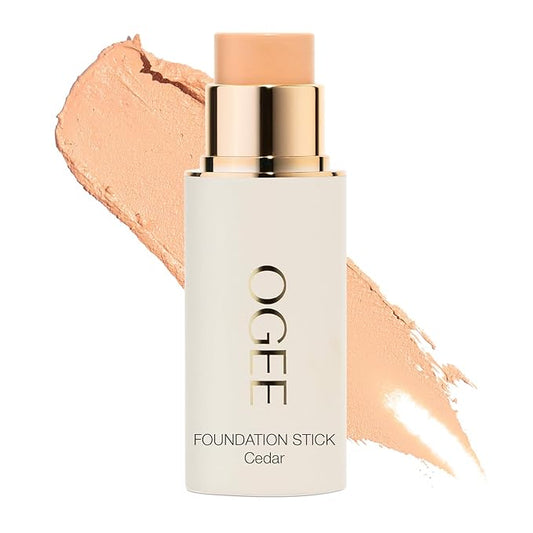 Ogee Sculpted Complexion Foundation Stick (Cedar 1.20C - Fair, Pink-Beige Undertones) Full Coverage Foundation Makeup - Instantly Balance & Even Complexion - 70% Organic Ingredients-VivaGrace Women