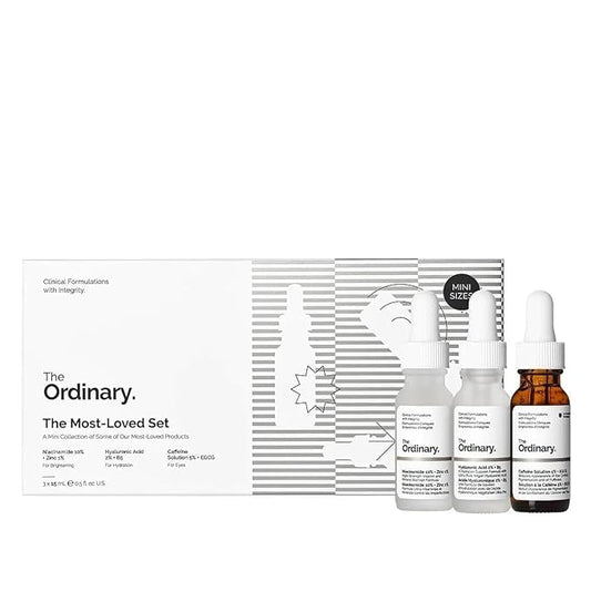 The Ordinary Most Loved Set New Includes - Niacinamide 10% - Hyaluronic Acid 2% - Caffeine Solution 5%-VivaGrace Women