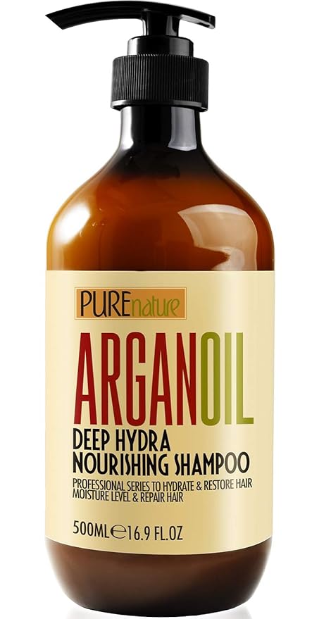 Moroccan Argan Oil Shampoo - Sulfate SLS Paraben Free Moisturizing Treatment for Women and Men - For All Types Including Curly, Dry, Damaged and Oily Hair - Hydrating and Nourishing - Salon Grade-VivaGrace Women