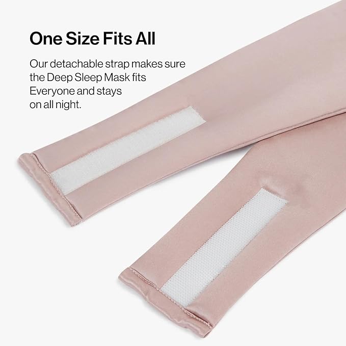 Dore & Rose Deep Sleep Mask Light Blocking, 23 Momme Mulberry Silk Eye Mask, Ultra Soft, Adjustable - Travel Sleeping Mask for Men & Women - Lotus-VivaGrace Women