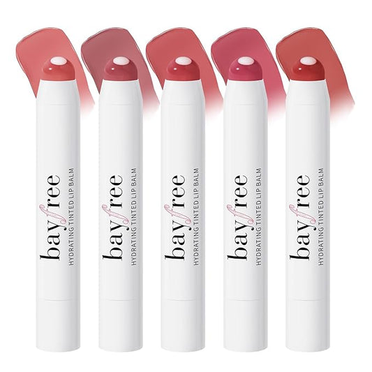Tinted Lip Balm Plumper Set, Glossy, Pump Lips, Lightweight, Moisturize & Tint with Jojoba Seed Oil, Vegan Lip Balm Lip Care Present-VivaGrace Women