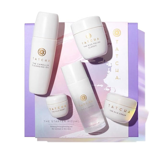 Tatcha The Starter Ritual Set - Nourishing for Combo to Dry Skin | 2 Week Introductory Set | $92 Value-VivaGrace Women