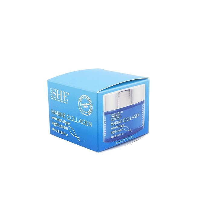 Om She Aromatherapy Marine Collagen with Red Algae Night Cream-VivaGrace Women