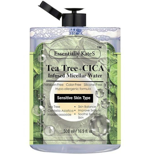 Micellar Water 500ml (16.9 Fl oz), a Jumbo size, Effectively Removes Eye & Face Make-up, No Oil and No Alcohol - Very Moisturizing and Not Painful, a Korean Skin Care-VivaGrace Women