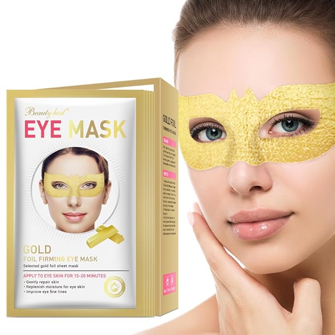 Generic 24 K Gold Eye Mask Puffy Eyes and Dark Circles Treatment Relieve Pressure and Reduce Wrinkles, Revitalize and Refresh Your Skin-VivaGrace Women