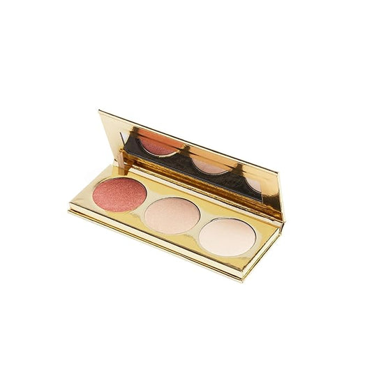 Makeup Highlighter Palette Trio (Starstruck) by Gerard Cosmetics | Vegan Powder Highlighter Makeup Palette with Three Luminous Shades | Cruelty Free and Made in the USA-VivaGrace Women