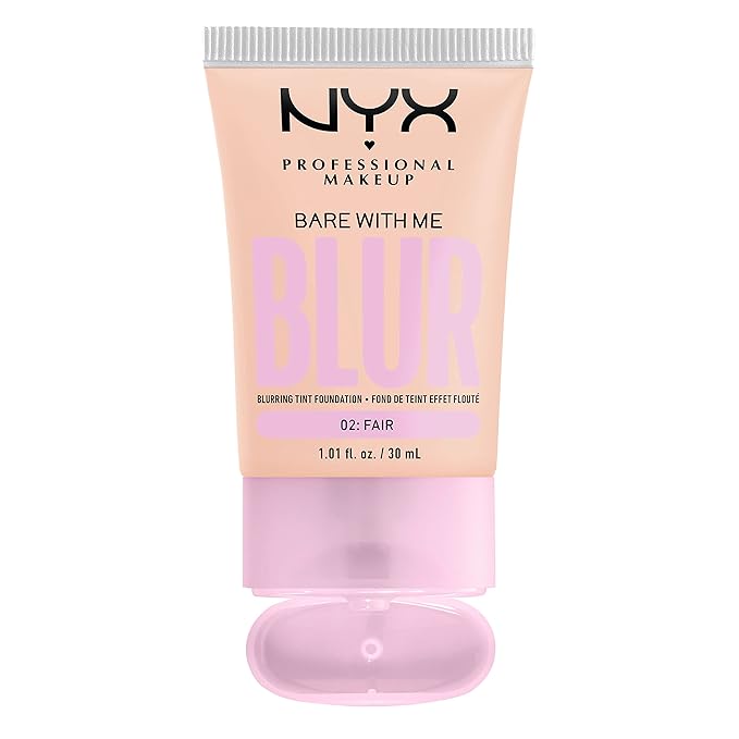 NYX PROFESSIONAL MAKEUP Bare With Me Blur Skin Tint Foundation Make Up with Matcha, Glycerin & Niacinamide - Fair-VivaGrace Women