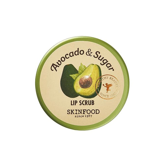 SKINFOOD Avocado Rich Lip Scrub 14g - Removes Dead Skin and Lip Nourishing & Moisturizing and Minerals, Soft Smooth Lips Scrub - Plump Lip Scrub - Dead Skin Lip Scrub for Smooth and Plump Lips-VivaGrace Women