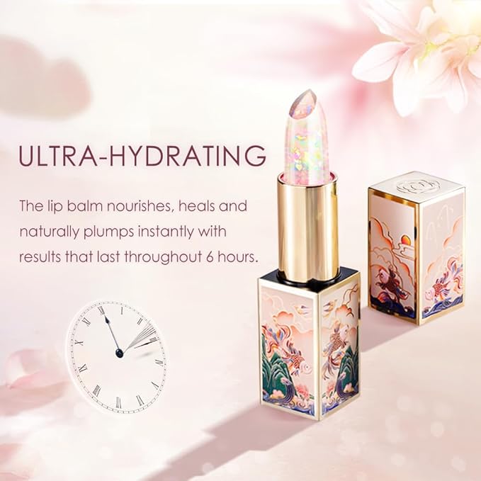 CATKIN Lip Balm Color Tinted Changing Lipstick Ultra Hydrating Lip Moistrurizer Chapstick with Vitamin E Nourishing For Cracked & Dry Lips 0.12 oz C04 RAINBOW-VivaGrace Women