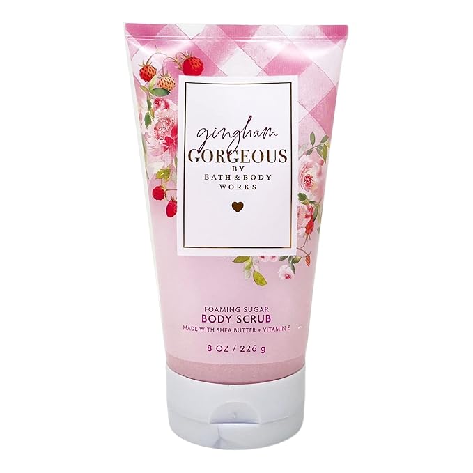 Bath & Body Works Gingham Gorgeous 3 Piece Set - Body Cream - Body Scrub - Cleansing Bar - Full Size-VivaGrace Women