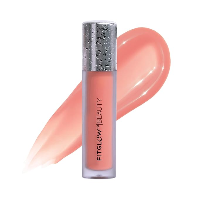 FITGLOW Beauty Lip Colour Serum | Hydrating Lip Gloss | Plumping Anti-Aging Lip Treatment | Natural Shine with Pomegranate Sterols & Collagen | Buildable Color for Dry Chapped Lips | Kind - 10g-VivaGrace Women