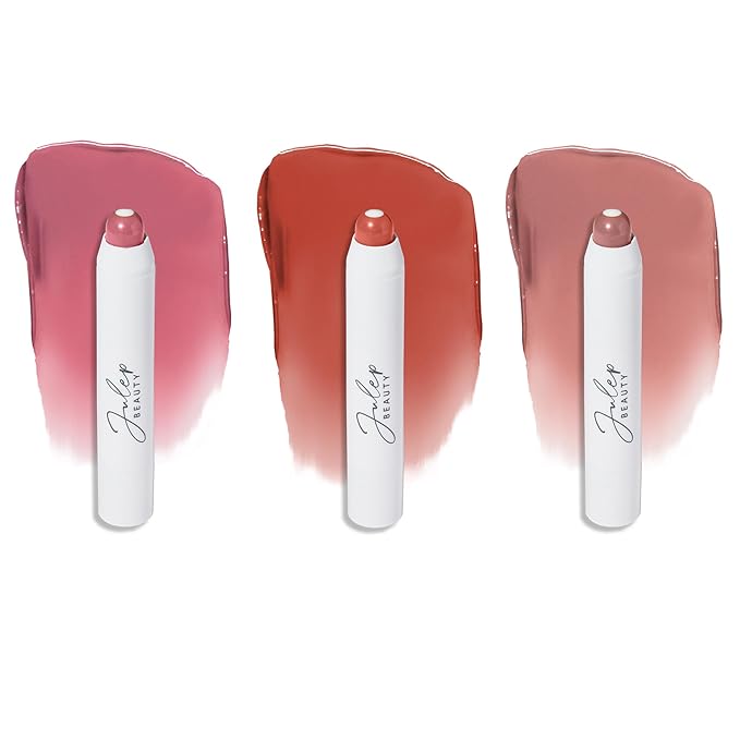 Julep It's Balm: Tinted Lip Balm + Buildable Lip Color Trio - Vintage Mauve, 90s Neutral, Canyon Rose - Natural Gloss Finish - Hydrating Vitamin E Core - Vegan-VivaGrace Women