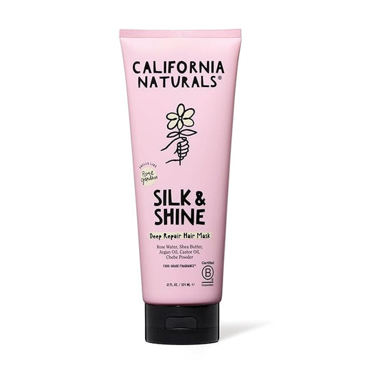 California Naturals Deep Repair Hair Mask, Paraben and Sulfate Free, Deep Conditioner for Dry, Damaged Hair, Nautral, Vegan, Hydrating and Conditioning, For Curly, Frizzy, All Hair Types, 12 fl oz-VivaGrace Women