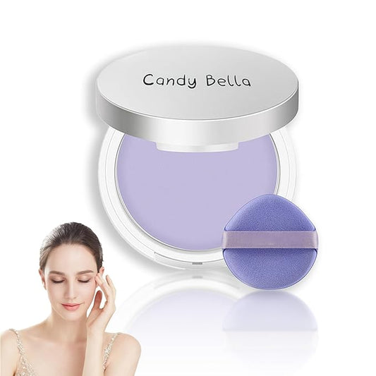 Chillab Lavender Matte Powder,Matte Oil Control Face Pressed Powder,Face Setting Powder with Mini Powder Puff for Silky Flawless Long-Lasting Lightweight Skin-friendly Face Cosmetics (Lavender)-VivaGrace Women