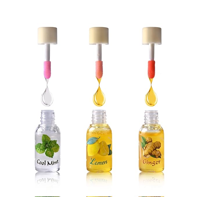 LAMUSELAND 3Pcs Mini Cute Lip Oil, Hydrating Clear Lip Gloss for Lip Care to Prevent and Soothe Dry, Chapped Lips (A (3Pcs))-VivaGrace Women