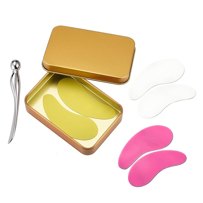 Aethland Reusable Eye Patches, 3 Pairs Silicone Under Eye Patches with Lifting Effect to Reduce Wrinkles and Fine Lines, Pair with Eye Roller Massager Eye Serums Cream Applicator-VivaGrace Women