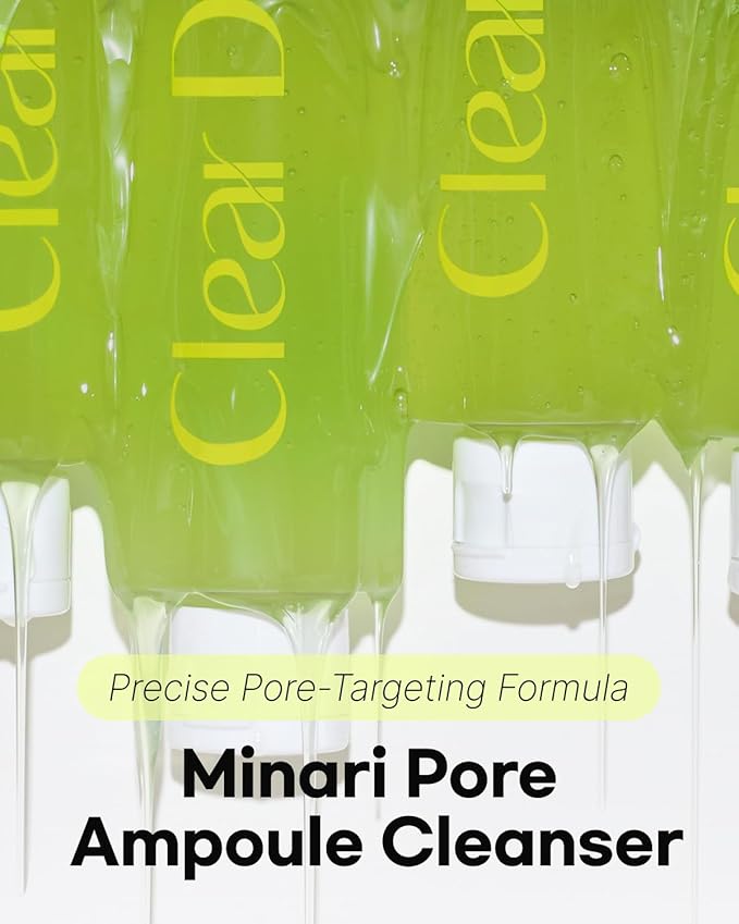 Minari Ampoule Cleanser for Face – K-Beauty Korean Water Parsley & Kakadu Plum Extracts, Hydrating & Gentle Daily Facial Cleanser, 70ml/2.36 oz