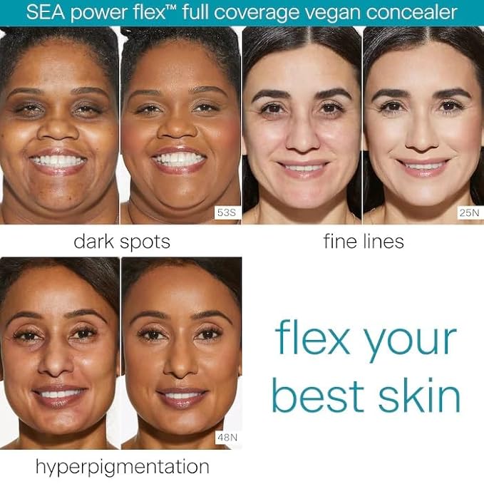 tarte SEA Power Flex™ Full Coverage Vegan Concealer 48N Tan-Deep Neutral-VivaGrace Women