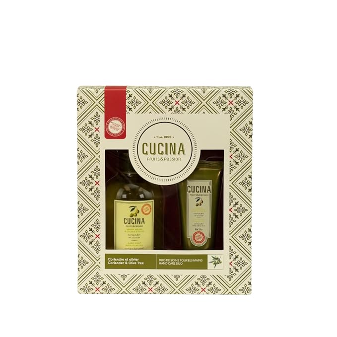 Fruits & Passion Cucina Coriander and Olive Tree Hand Care Duo-VivaGrace Women