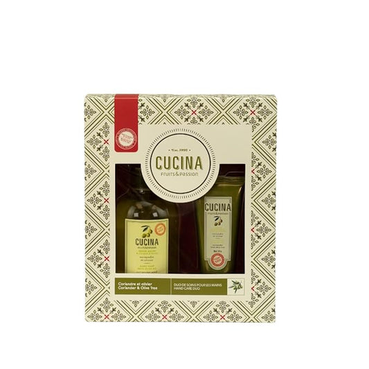 Fruits & Passion Cucina Coriander and Olive Tree Hand Care Duo-VivaGrace Women