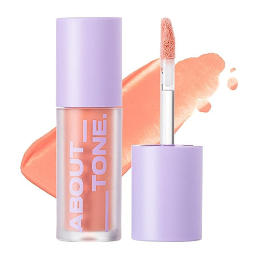 Fluffy Air Blusher 5 Colors - Lightweight Melting Liquid Blush for Colorful Cheeks, Highly Pigmented, Cheekbones and Eye Makeup, Soft Matte Finish, Buildable Formula (03 DEAR PEACH)-VivaGrace Women