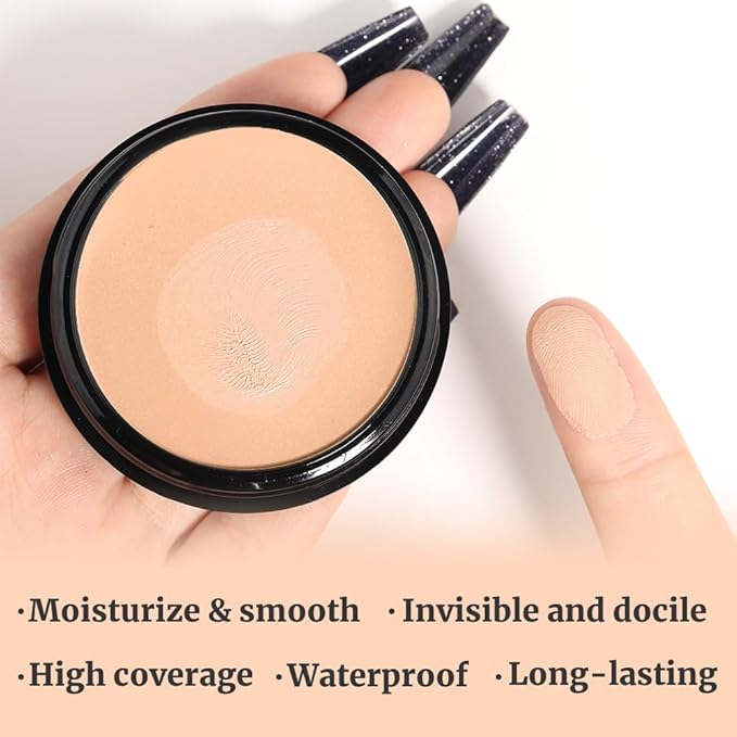 Kaely Color Correcting Concealer,Cream Pot Concealer Full Coverage,under Eye Concealer Palette for Conceals Dark Circles,Waterproof Foundation Face Makeup,05 Beige-VivaGrace Women